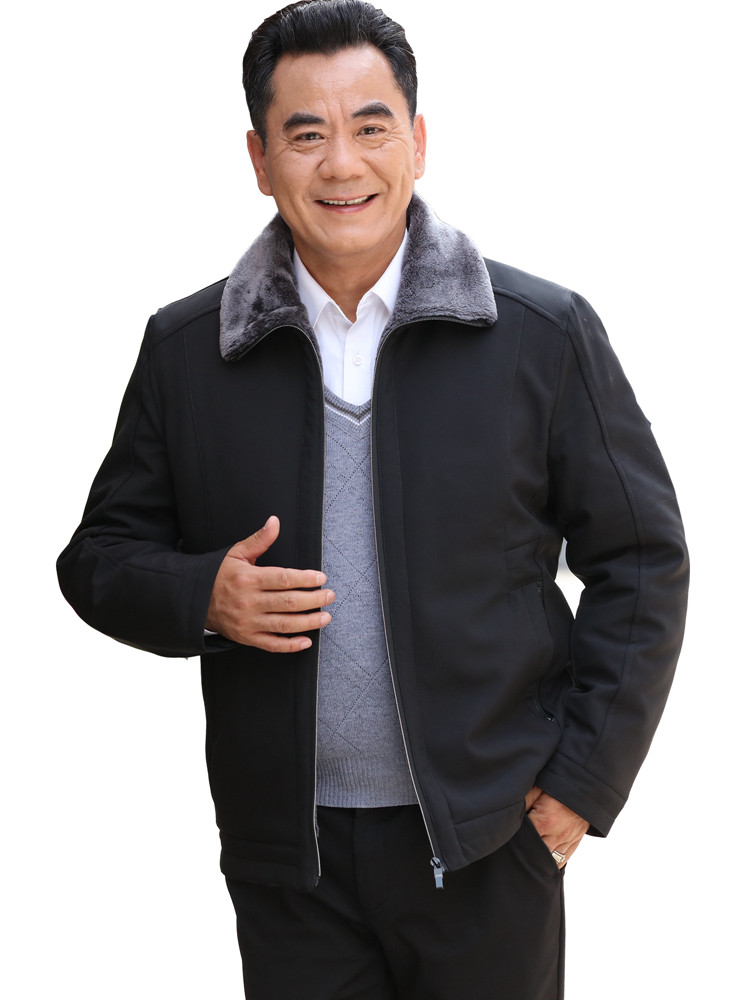 2020新款春装薄款爸爸外套春秋中年男装休闲夹克衫40中老年人50岁
