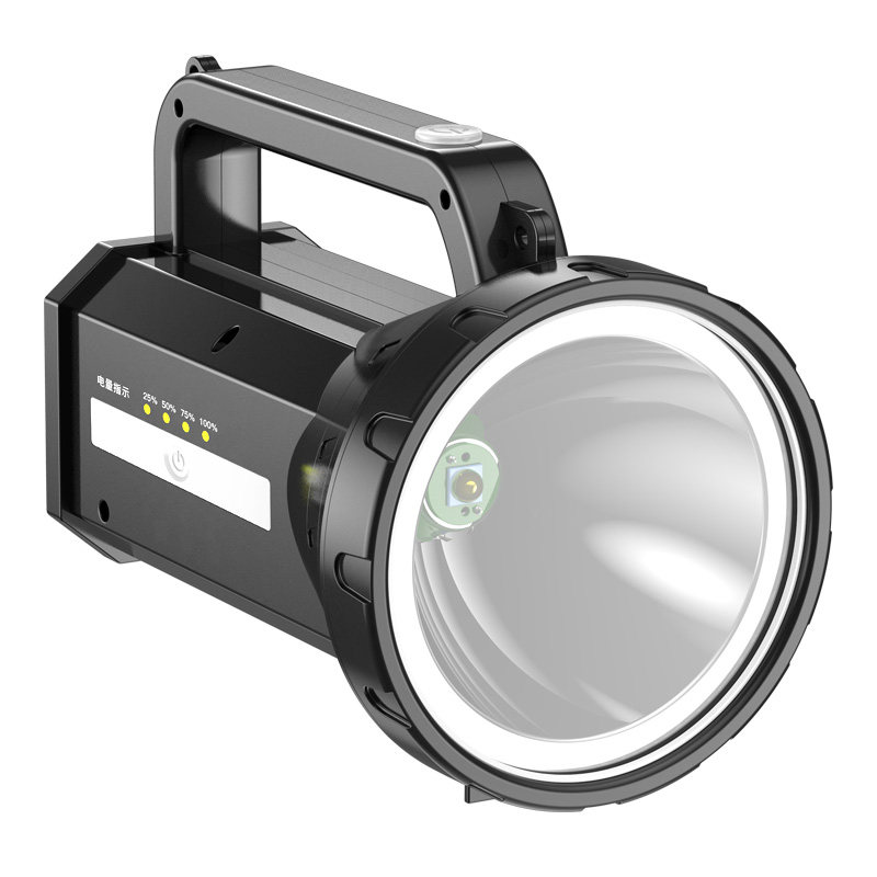 探露led强光手电筒可充电探照灯超亮户外远射多功能手提矿灯家用