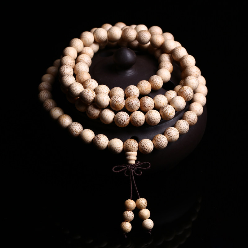 正宗龙血金丝竹佛珠手串108颗手链男女款文玩开运念珠棕竹鱼籽纹