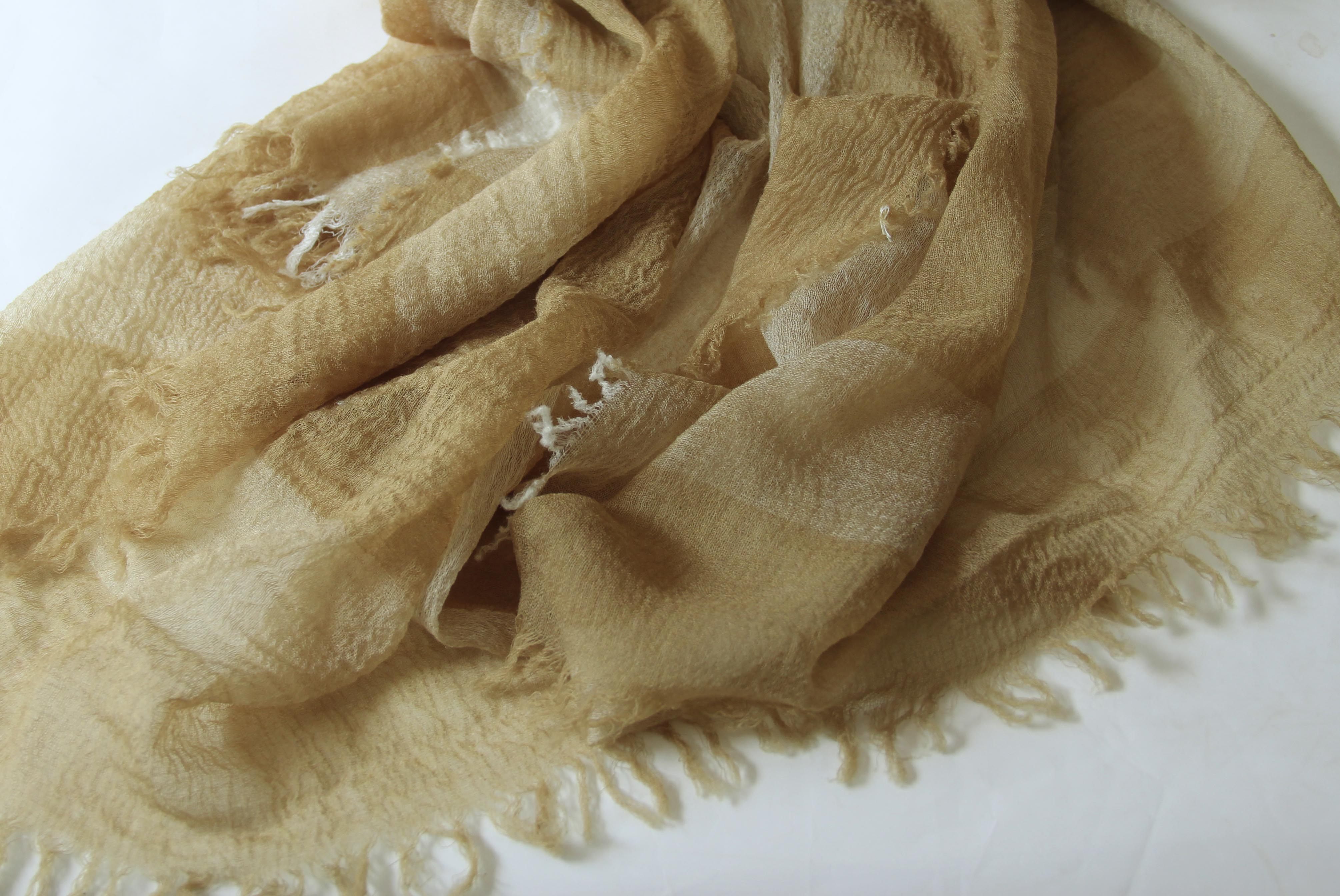 超大尺寸膨松水煮羊毛围巾披肩褶皱秋冬精纺围巾