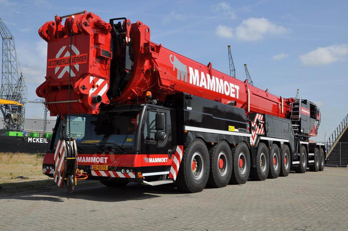 liebherrltm1750蒙特起重机大象吊车模型mammoet410245车模