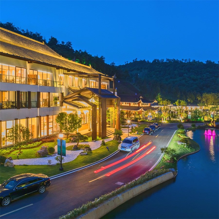 网红安吉涵田度假村2天双早双人竹韵温泉欢迎境内酒景套餐