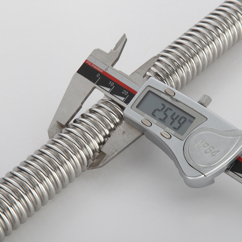 1寸不锈钢波纹管热水器冷热硬波金属软管一寸上水进水软管