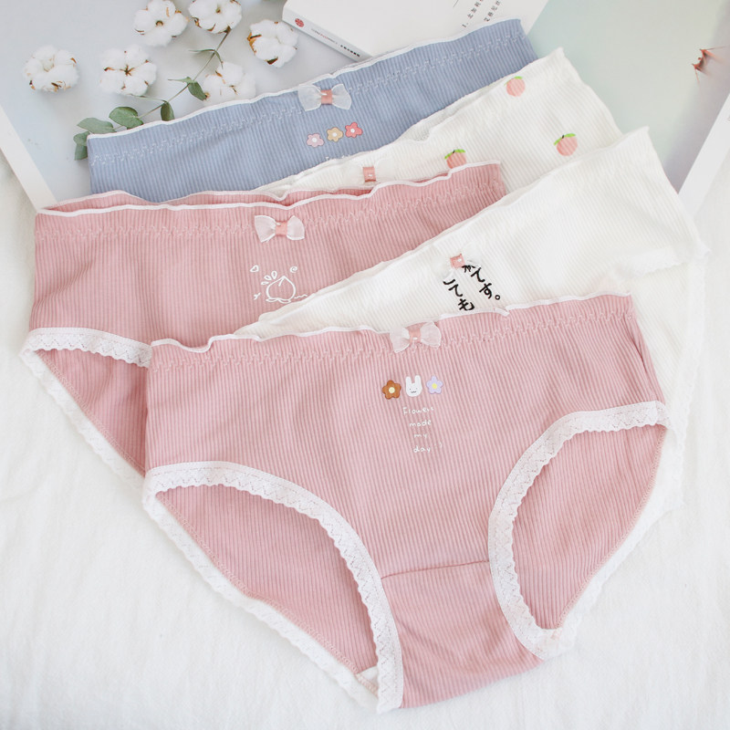儿童内裤女14岁纯棉青少年三角裤头12少女中大童小学生短裤不夹pp