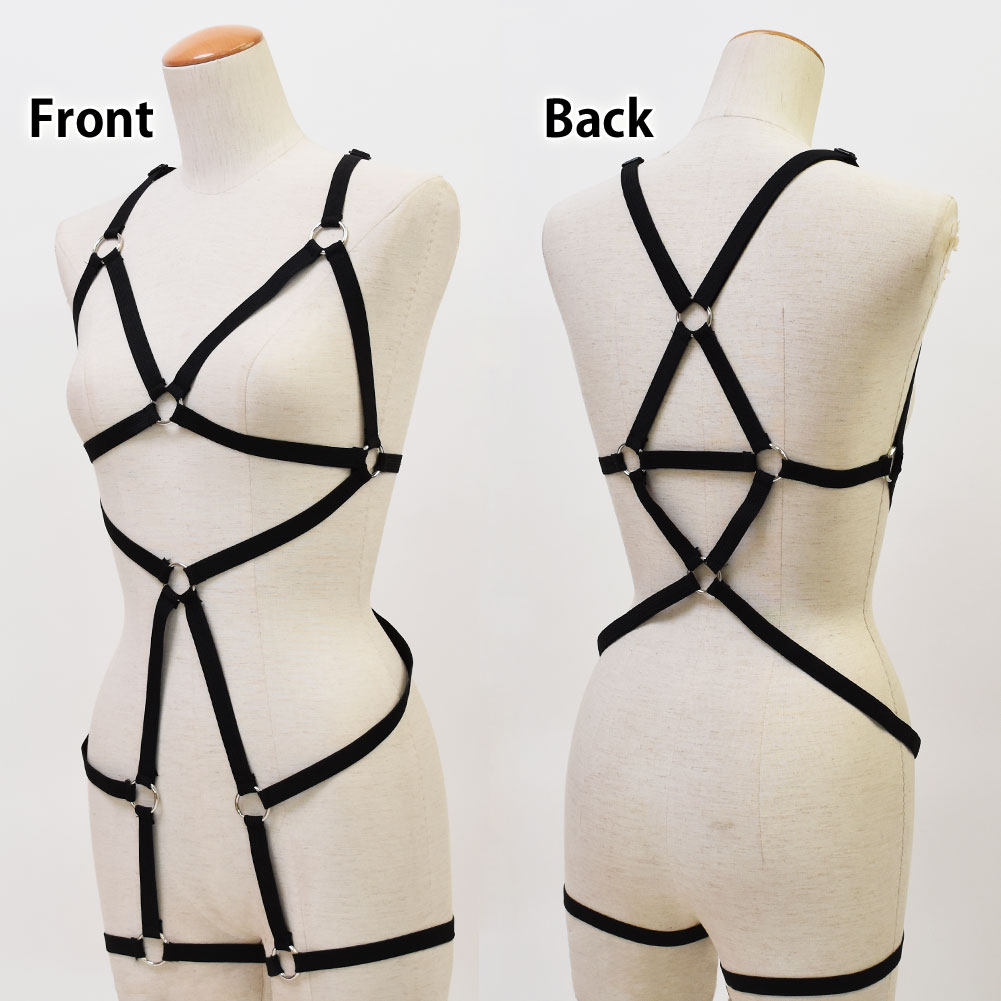 时尚性感捆绑松紧绑带束笼文胸套装民族服装