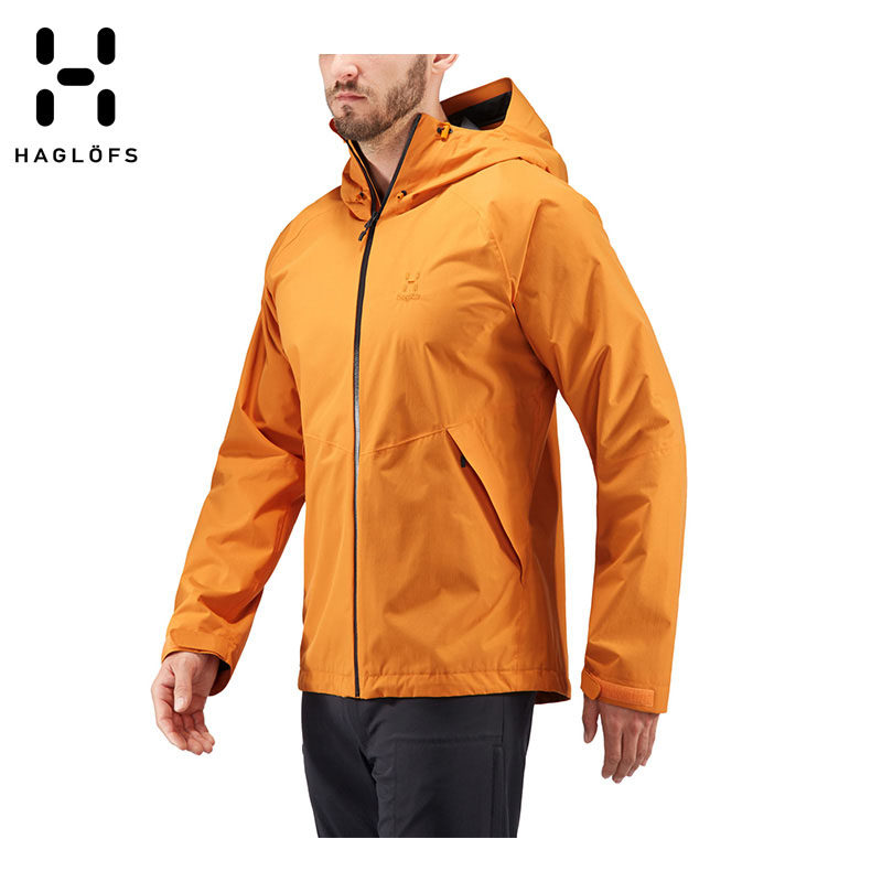 火柴棍haglofs户外男防水透气耐磨单层冲锋衣603503
