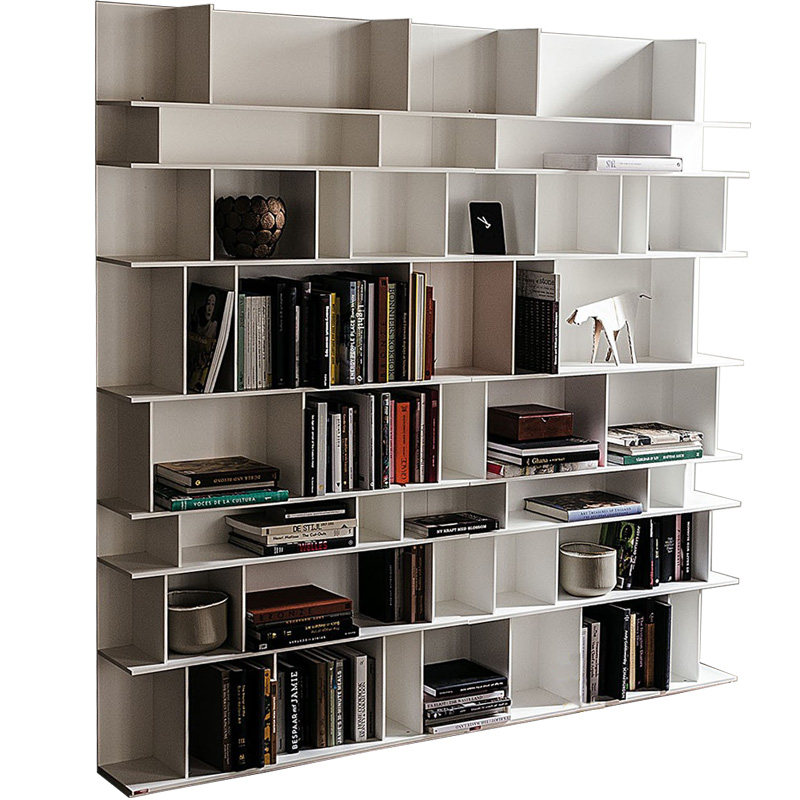 北欧现代创意书架开放式陈列柜艺术艺术展展柜书房定制书柜