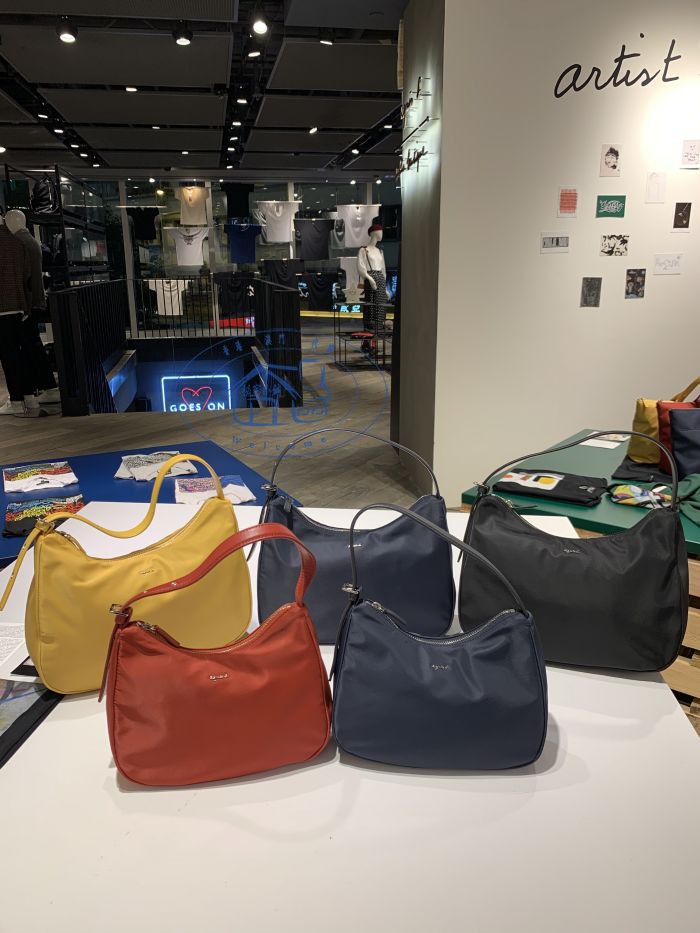 香港专柜代购agnesb品牌logo防水尼龙女款手提包单肩包19秋冬