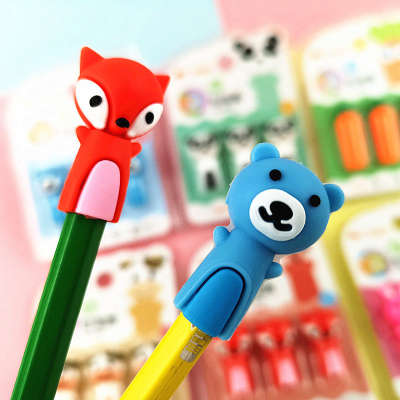 小鱼儿笔帽 小学生卡通动物造型笔帽 软胶笔帽 环保无味安全笔套