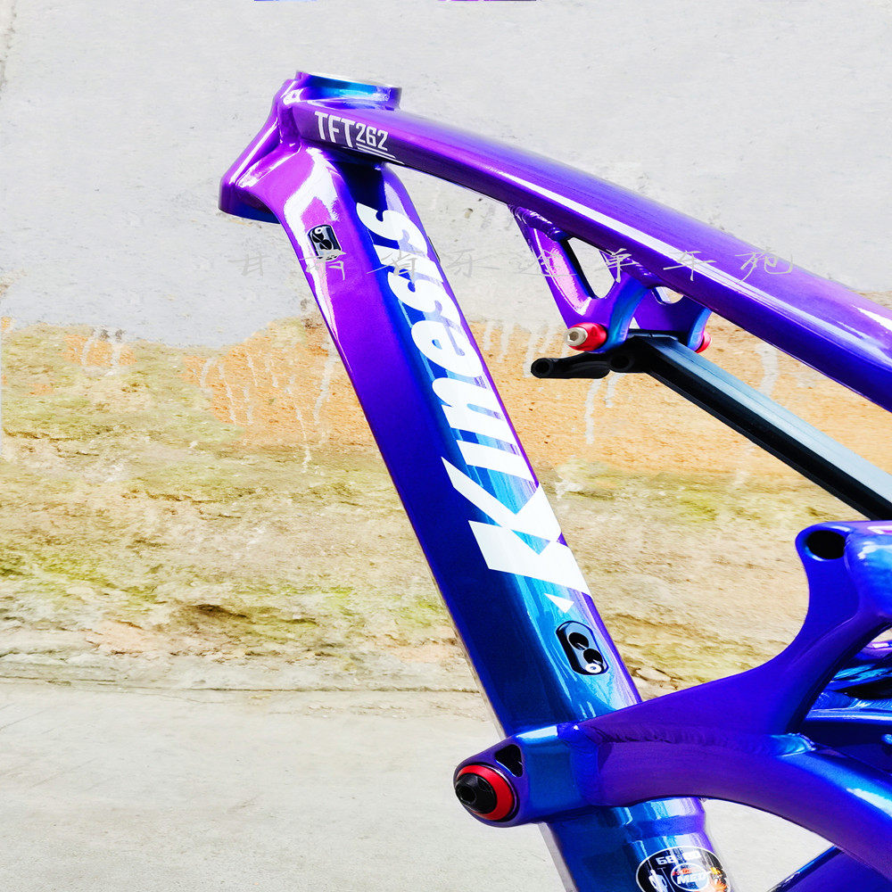 5卜威越野避震车铝合金车架tft262速联dnm自行车车架