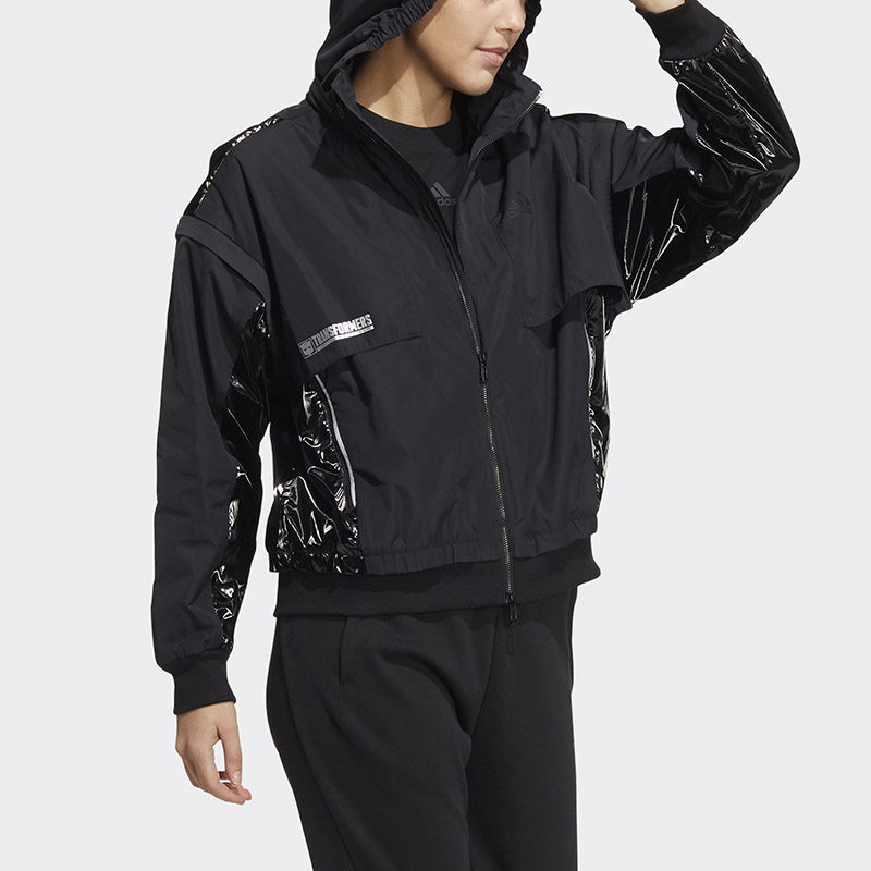 adidas阿迪达斯外套变形金刚联名春季新年运动连帽夹克运动茄克