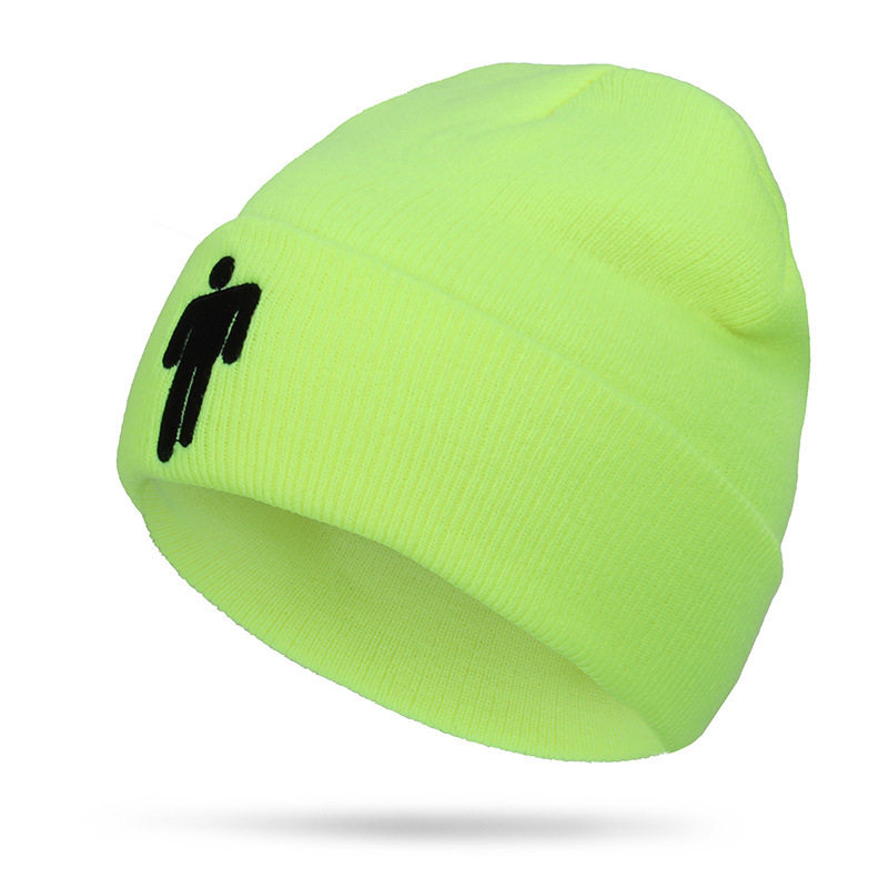 billie 碧梨同款 eilish knitted hats beanie 帽子女毛线帽秋冬 - 购