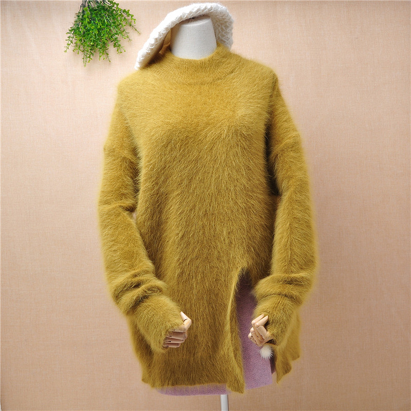 ly7毛衣女貂绒衫兔毛貂绒针织长毛毛毛柔软毛衣