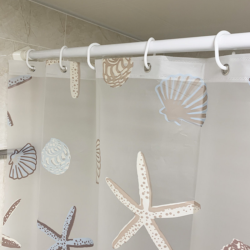 peva卫生间塑料浴帘遮光防水防霉浴室窗帘门帘浴帘