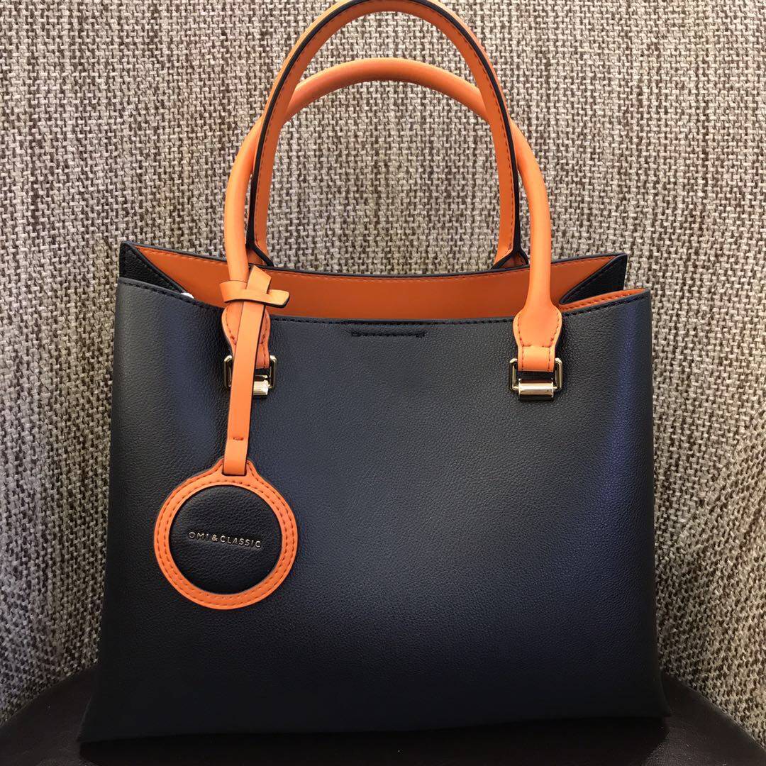 omiomi欧米包包新款牛皮女包托特手提包大容量女士包袋