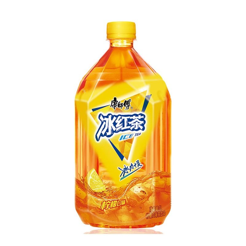 包邮康师傅冰红茶1l12瓶柠檬味茶饮料整箱