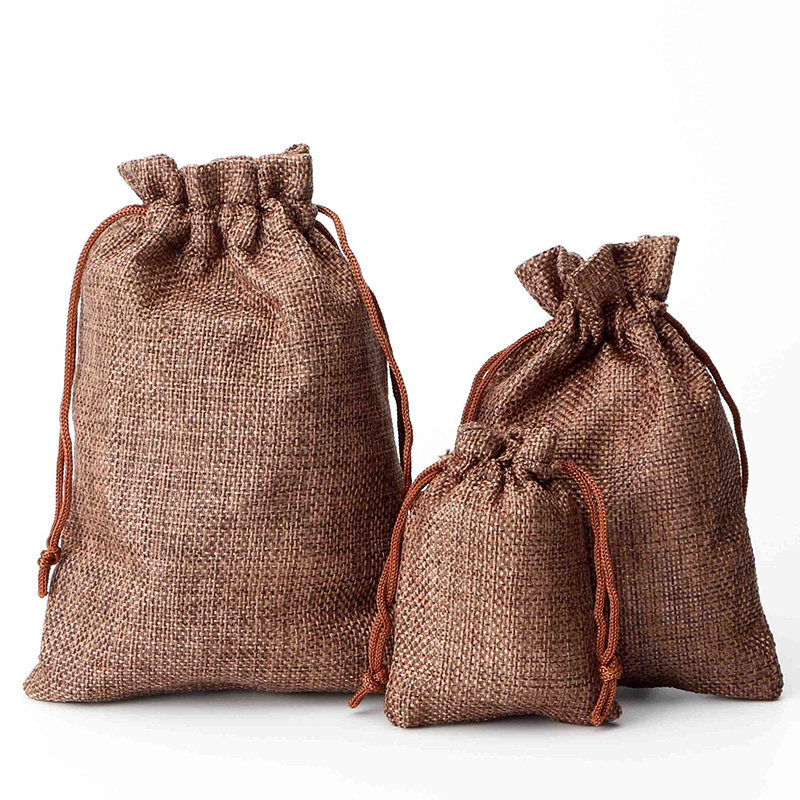 麻布布袋锦囊首饰抽绳口袋佛珠文玩小布小布袋首饰袋