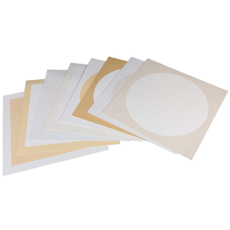 厚生宣纸卡纸空白软卡圆形镜片33cm38书法用纸