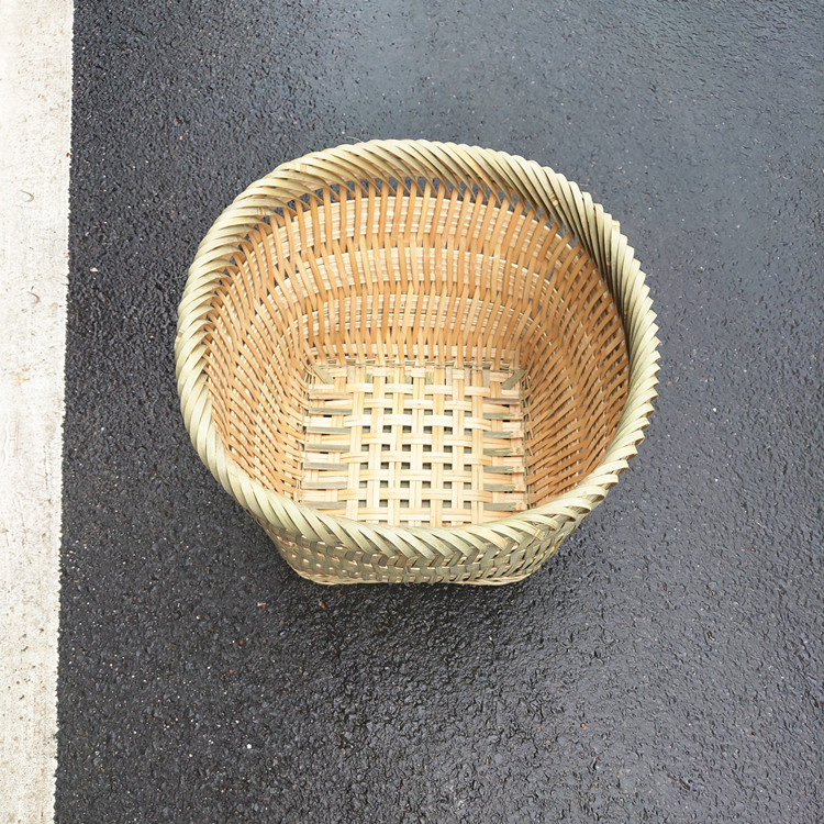 竹篓竹筐篓子环保竹编垃圾公园垃圾桶建筑农村竹编