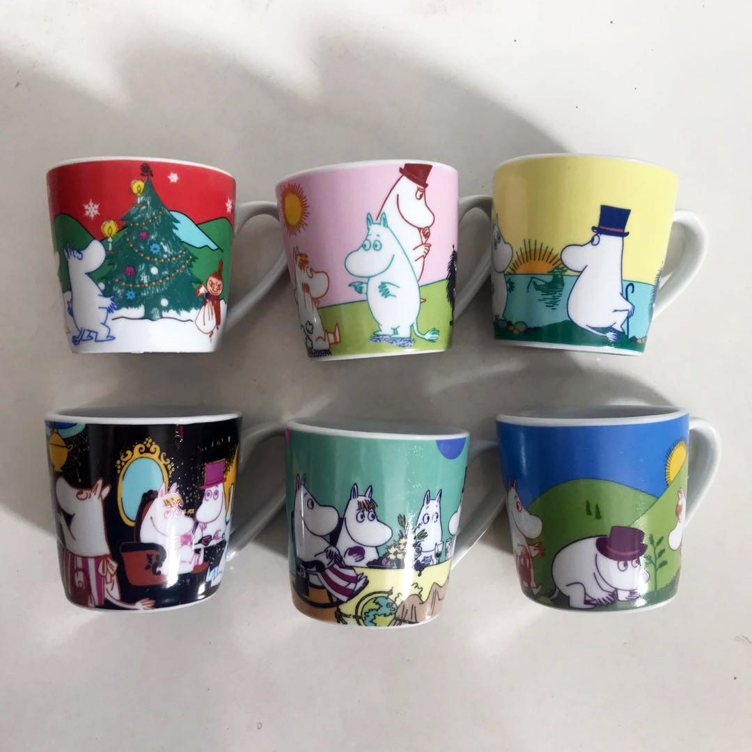杯子绝版收藏卡通姆明陶瓷水杯咖啡杯儿童moomin随手杯