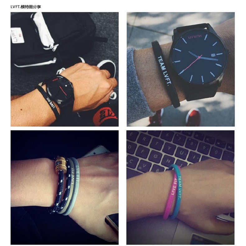 手环潮牌teamlvft健身教练运动细款篮球潮流篮球球迷用品