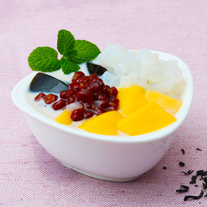 椰果原味布丁饮品原料茶店奶茶珍珠甜品果肉珍珠奶茶粉