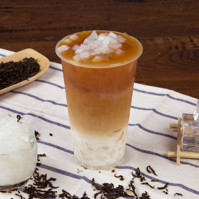 椰果原味布丁饮品原料茶店奶茶珍珠甜品果肉珍珠奶茶粉