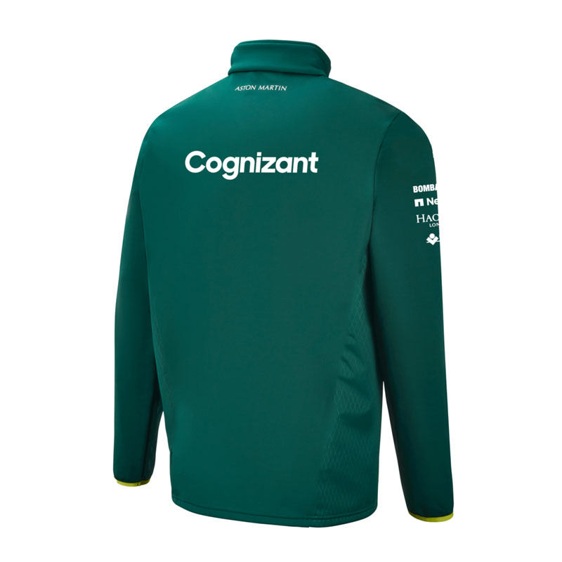 2021新款f1赛车服绿外套风衣秋冬冬装阿斯顿马丁赛车服