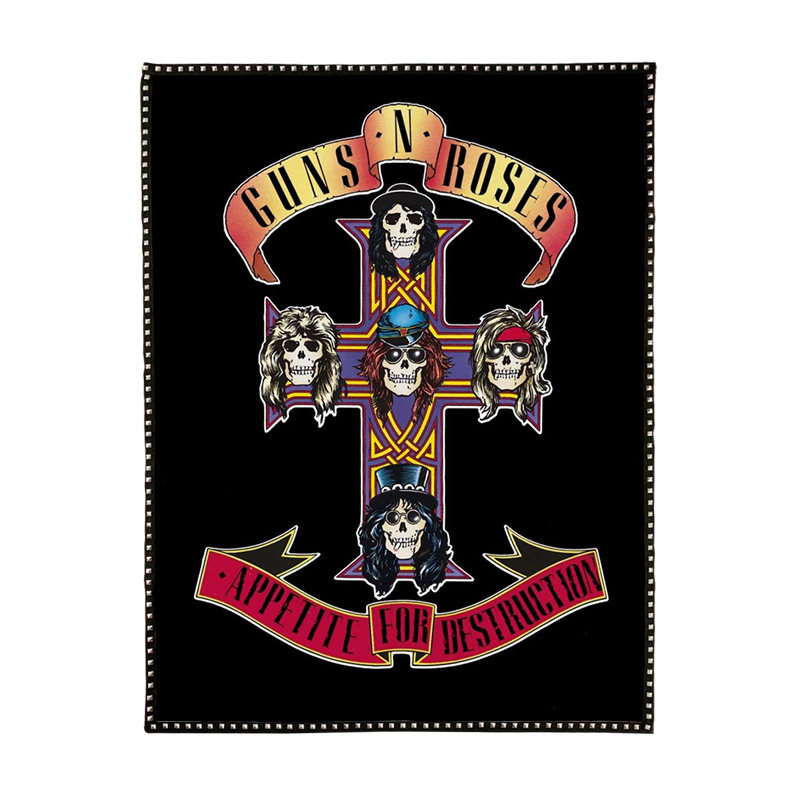 定制枪花摇滚乐队酒吧琴行音乐教室工作室创意铆钉壁饰