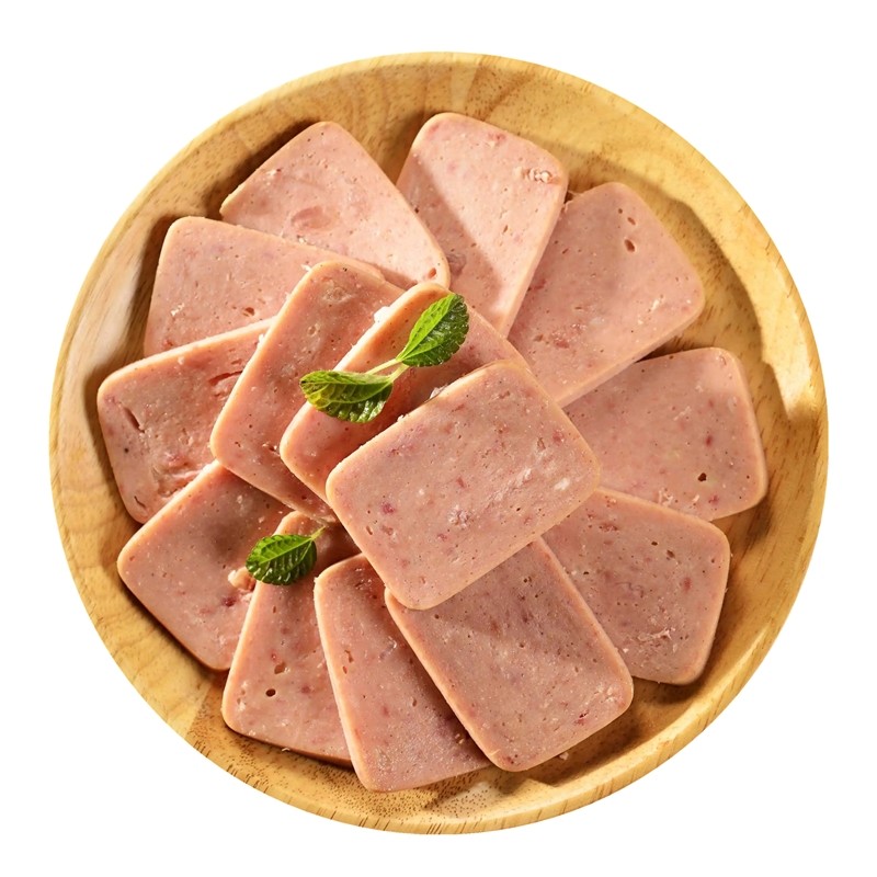 云南特产午餐肉黑罐头休闲食品涮菜火锅烧烤食材火腿