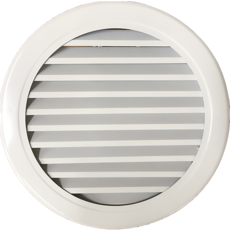 外墙圆形防雨百叶风口定制200铝合金圆形百叶窗出风口回风排风口