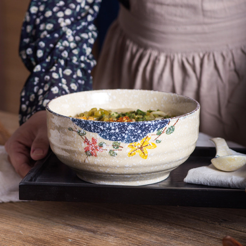 家用陶瓷碗商用泡面碗新款日式大碗大号拉面吃饭碗加厚碗个性创意