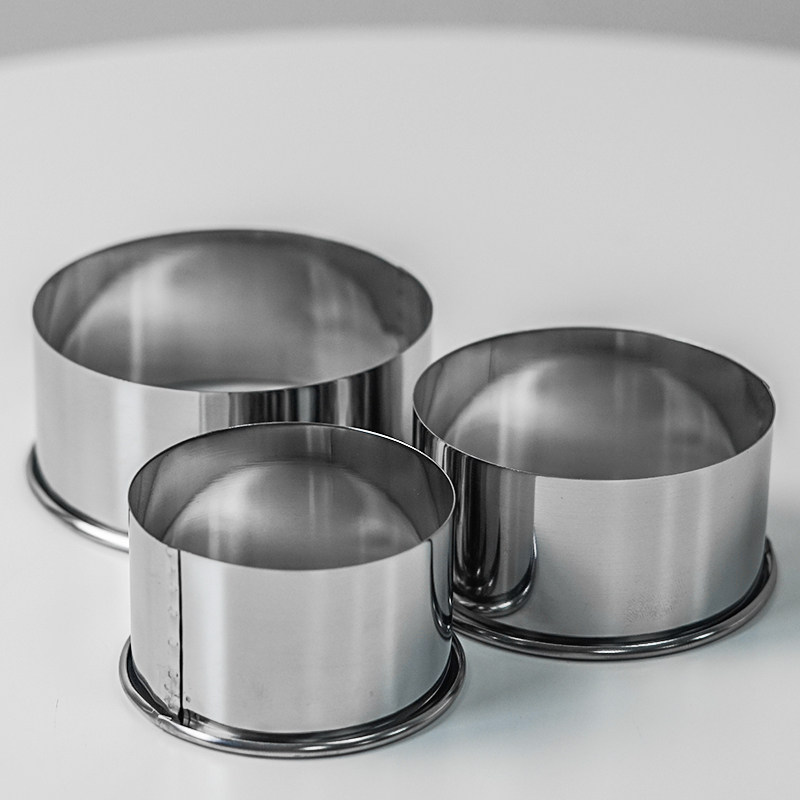 模具饺子3件套不锈钢圆形饼干馄饨水饺压皮器包烘焙模具