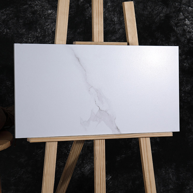 北欧哑光爵士白色大理石花纹瓷砖 厨房卫生间地砖墙砖配套300*600