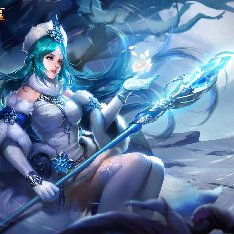 古风流苏法杖之华冰雪昭君王昭君汉服荣耀王者发饰