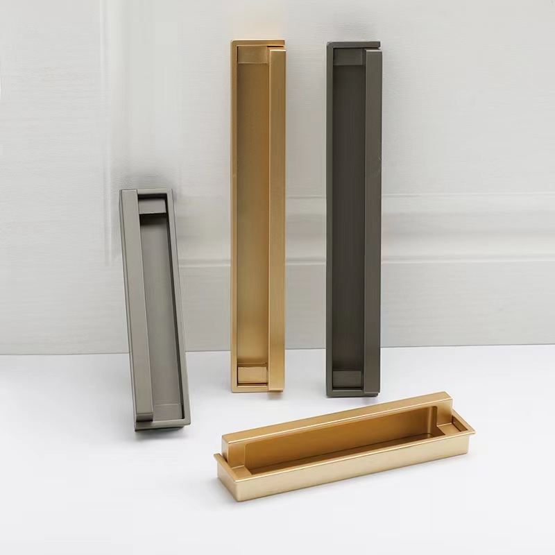 凯诗堡玛内嵌隐藏藏式橱柜柜门挖槽把手现代简约小拉手