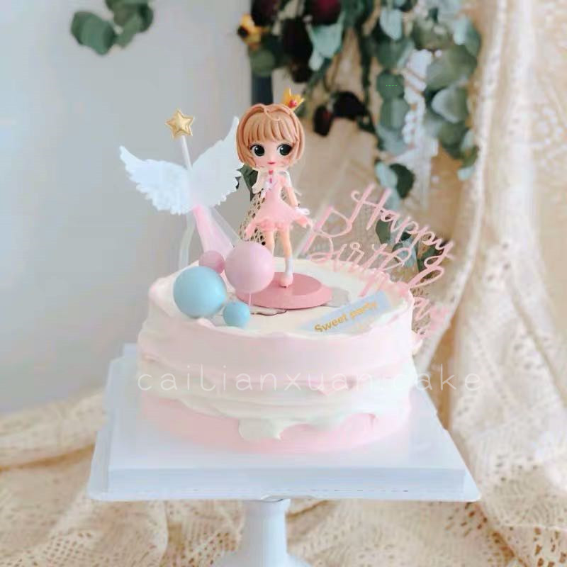 小女孩生日蛋糕可爱迪士尼公主冰淇淋苏菲亚美人鱼苏州同城配送新鲜