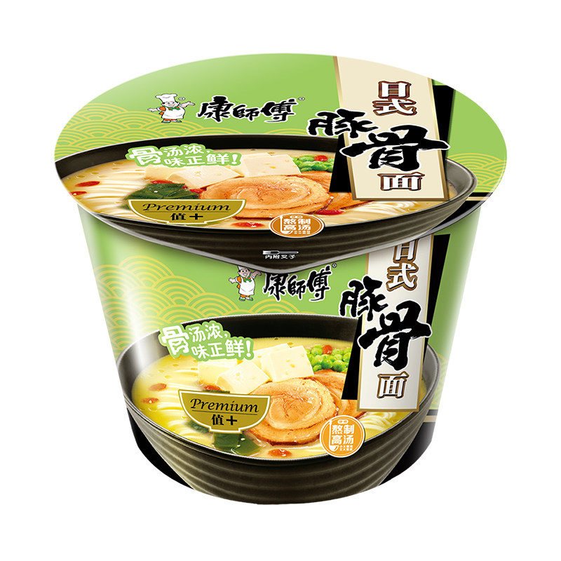 康师傅方便面日式豚骨109g12桶整箱高汤熬制快餐冲泡方便面