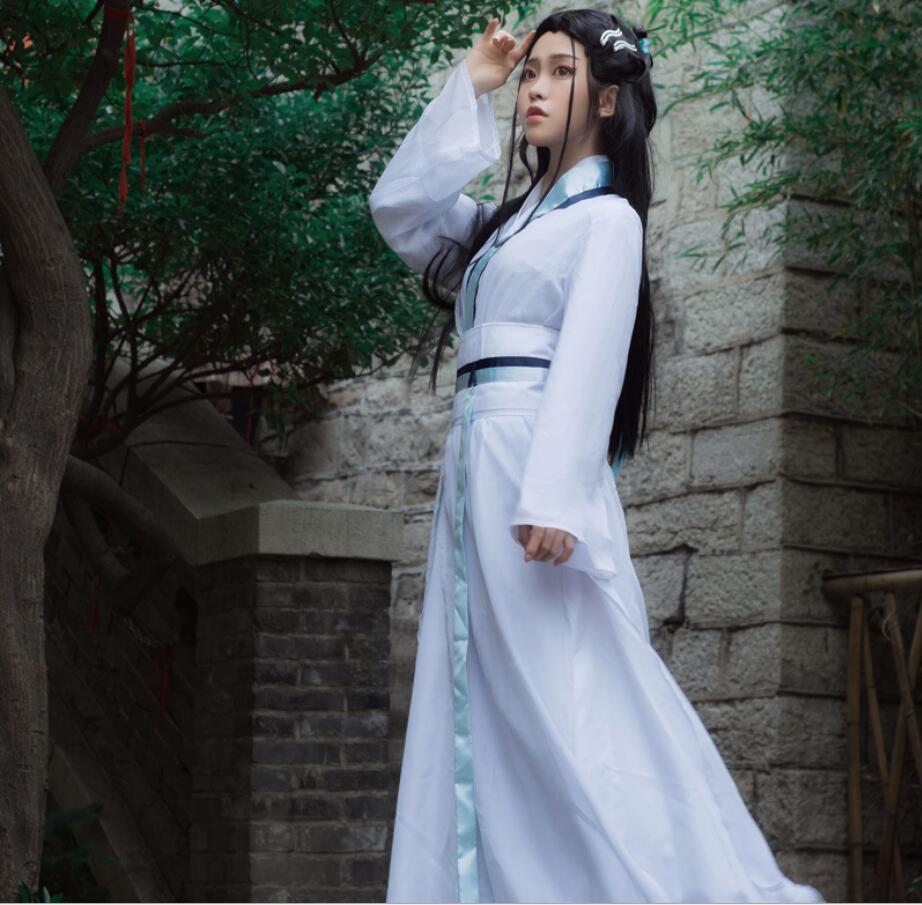 古装白蛇缘起同款白素贞小白衣服白娘子cosplay白色民族服装