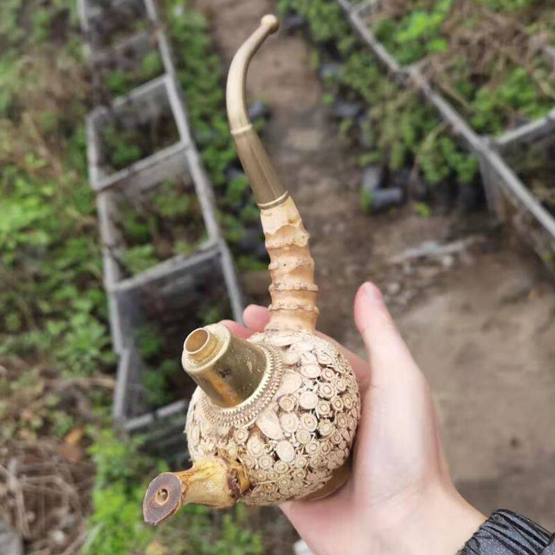 烟斗竹节烟杆老式贵州手工茶壶竹子烟斗
