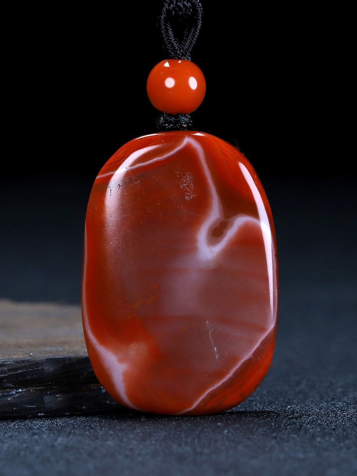 南红墨雨轩天然凉山玛瑙吊坠属火柿子朱雀挂件项坠