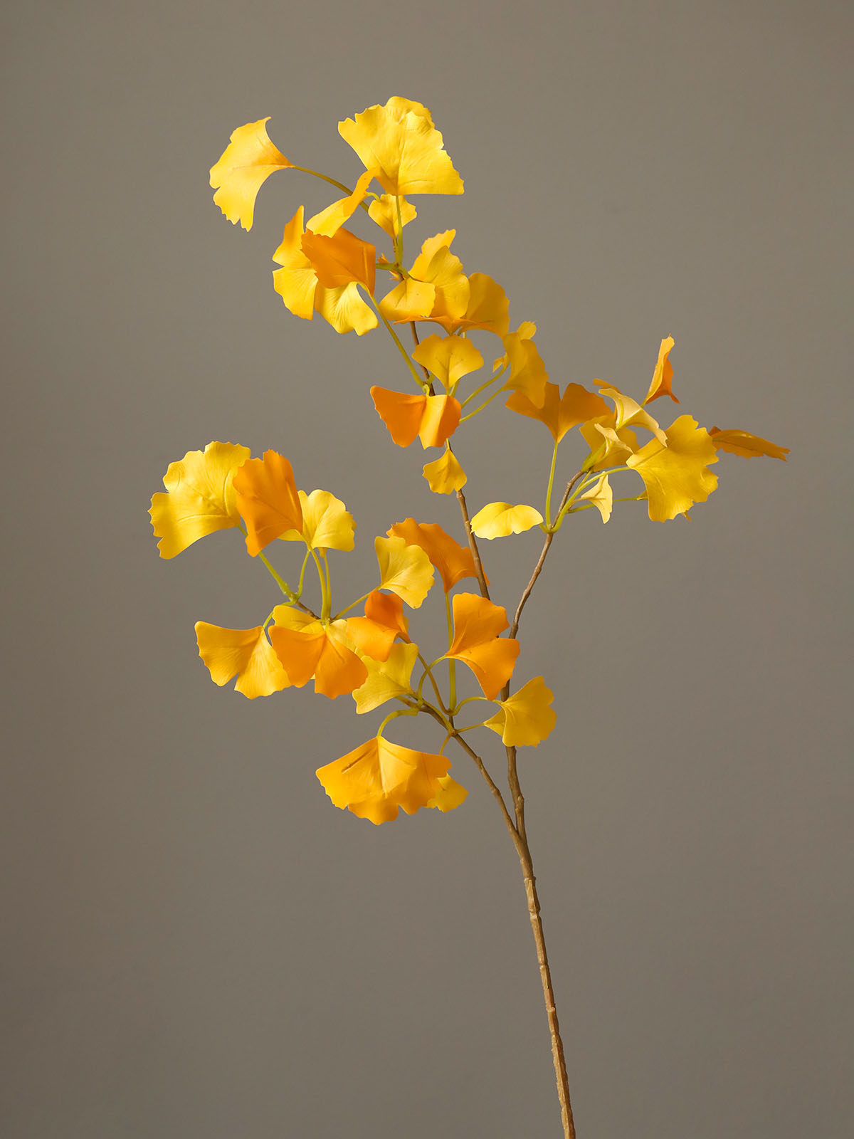 芝麻家居仿真银杏叶假花绿植客厅餐厅装饰品插花仿真花