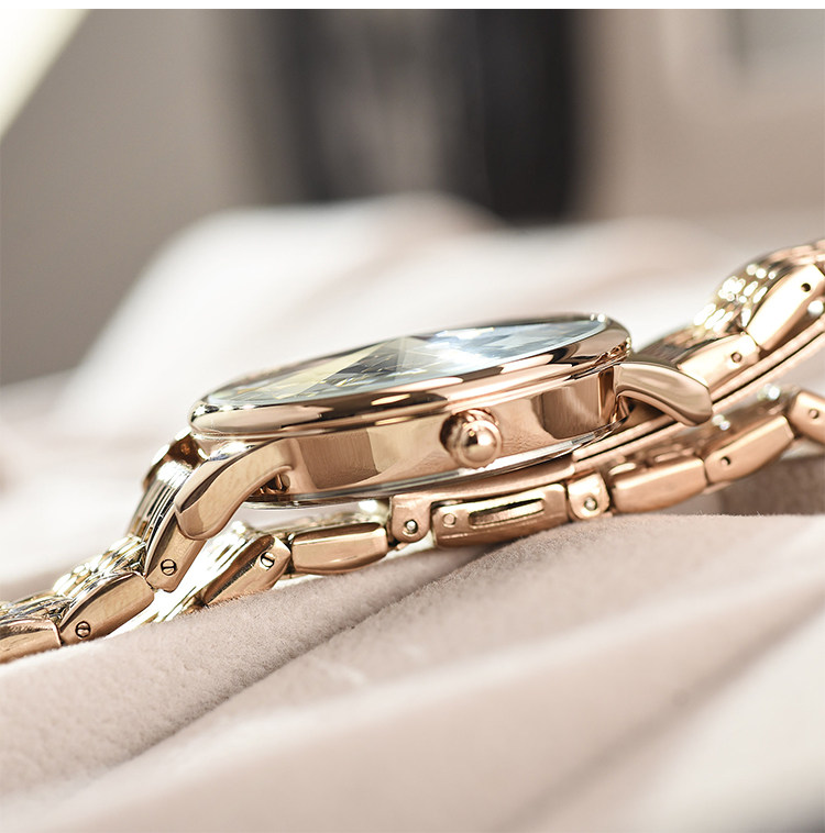 抖音快手直播同款meibin美宾钢带防水女士手表国产腕表