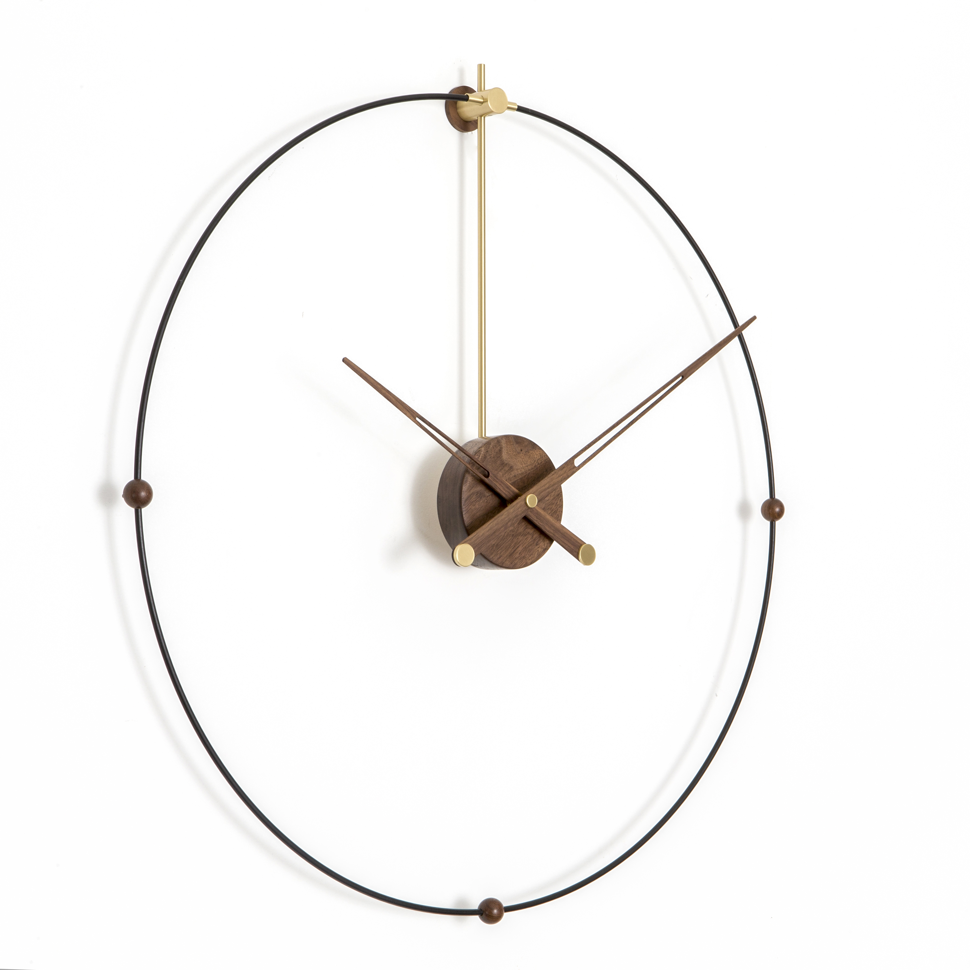 现代创意个性样板间客厅西班牙风格简约北欧美大指针石英钟挂钟表