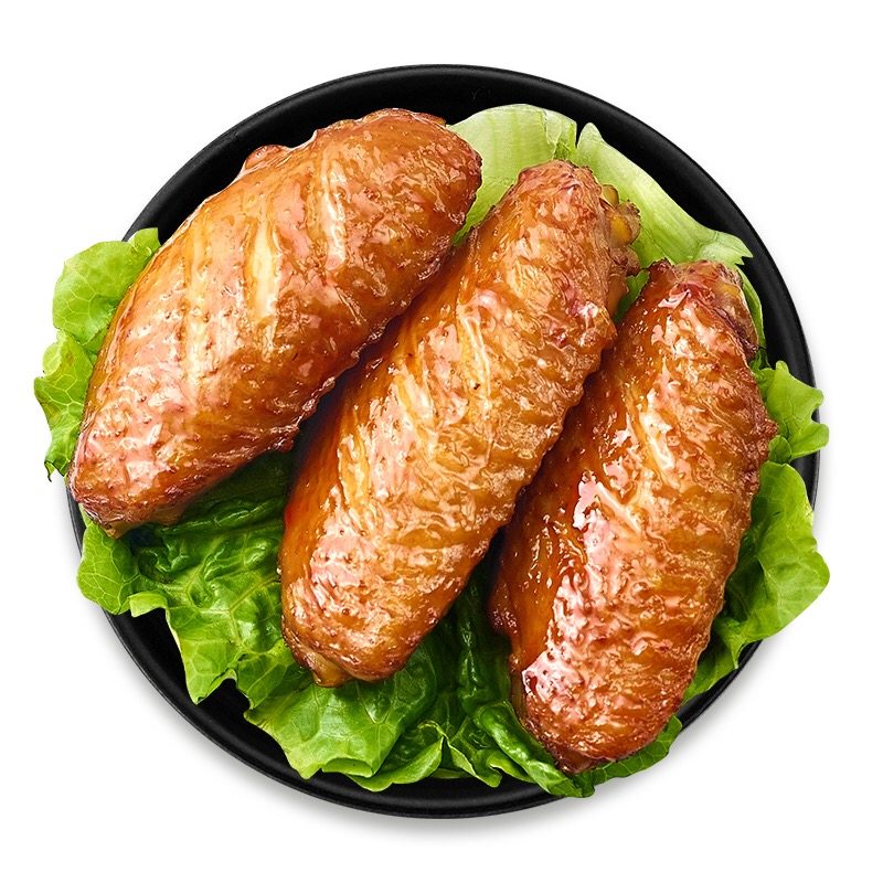 来伊份照烧鸡翅中500g小包装烧烤鸡翅膀鸡肉熟食来一份休闲零食
