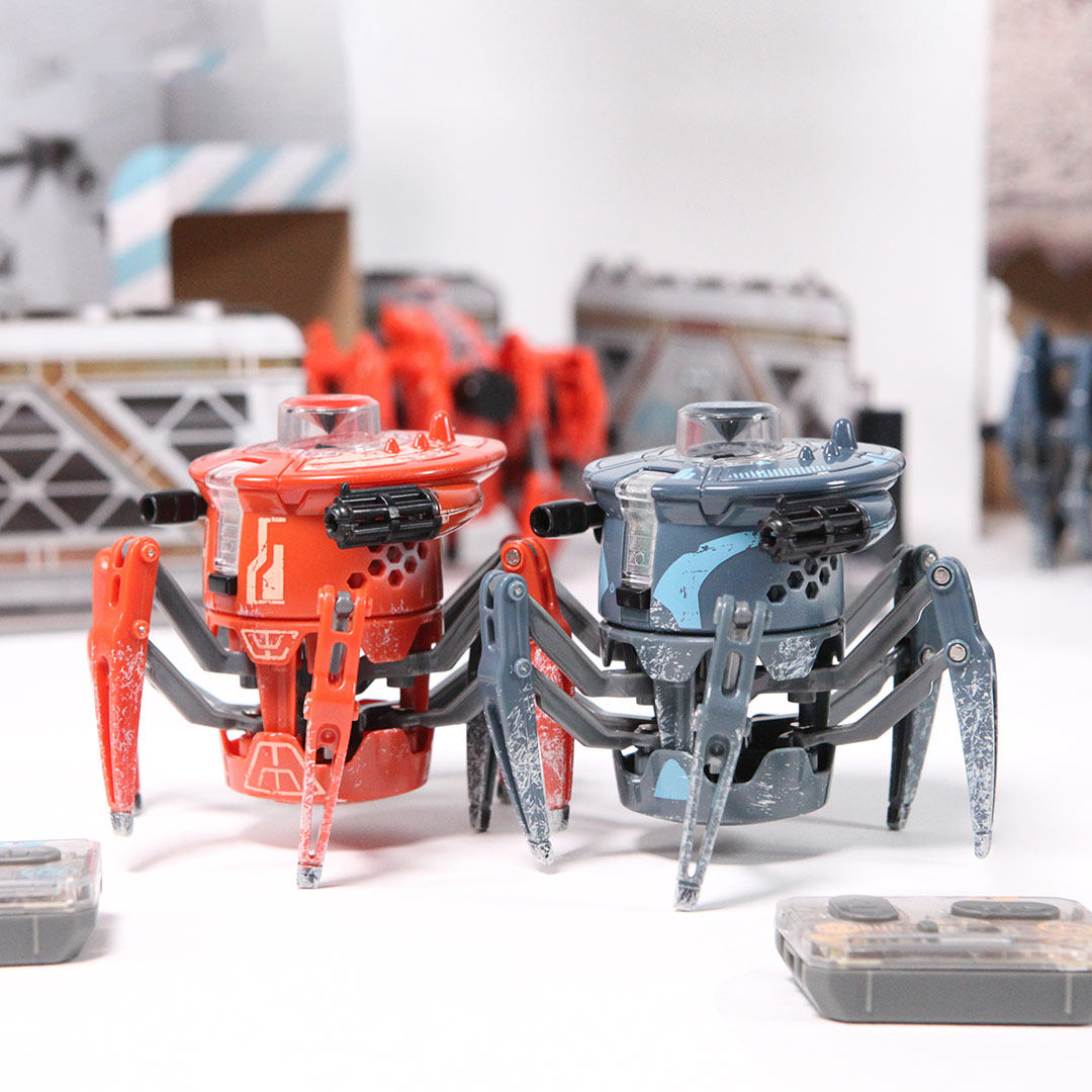 机器人赫宝电动蜘蛛遥控双人对打竞技格斗机甲电动