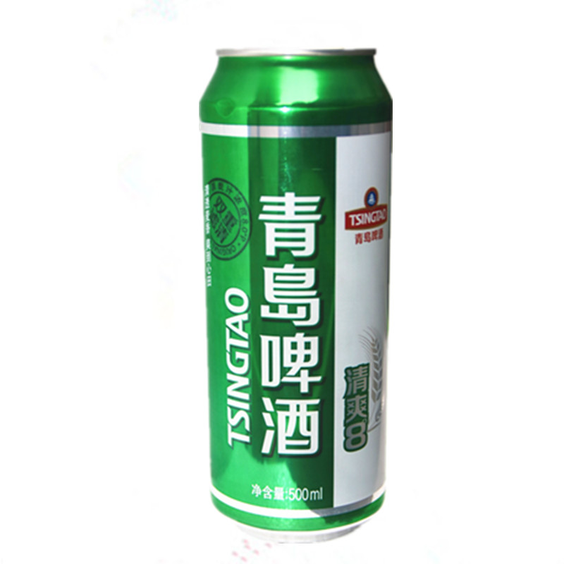青岛啤酒清爽8度500ml12罐原汁麦清麦香罐装整箱啤酒