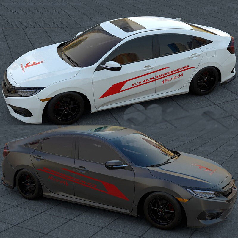 本田思域锋范雅阁哥瑞享域改装汽车贴纸车身汽车装饰贴