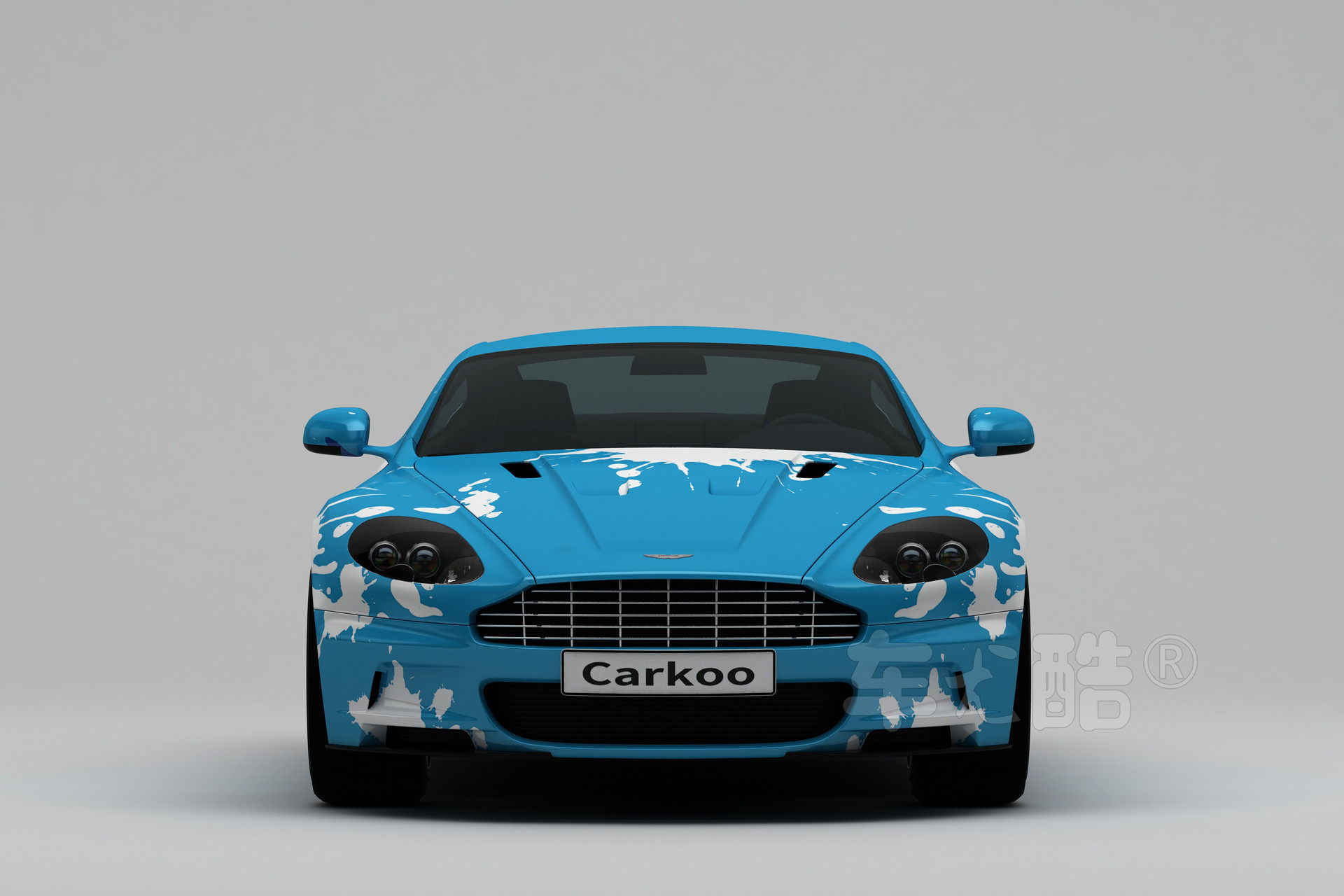 汽车彩绘车尤膜汽车改色膜涂鸦个性改装车渐变改色膜