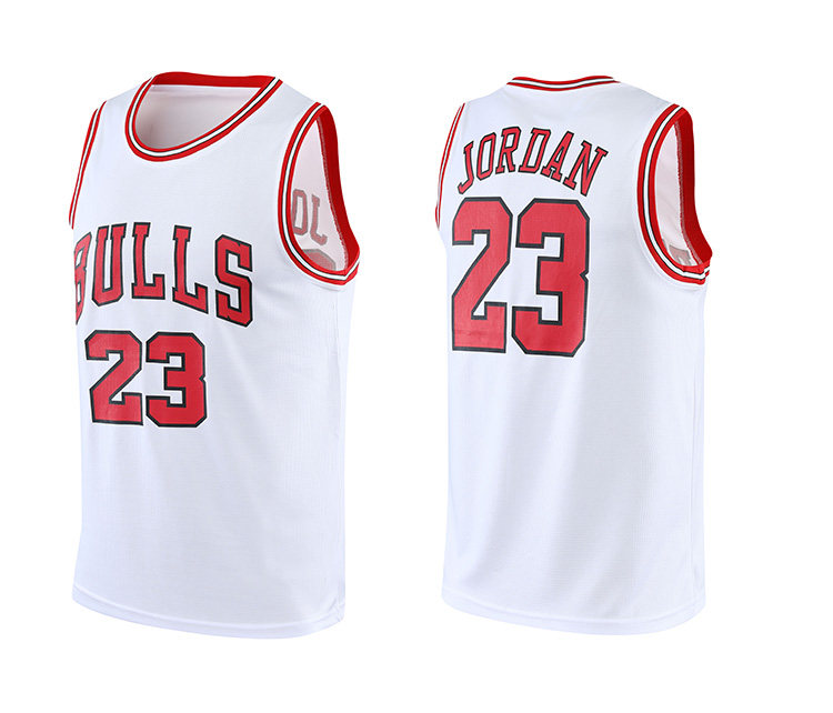 芝加哥公牛复古篮球23号球衣男女球服ins学生篮球服